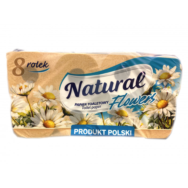 Papier Toaletowy Natural Flowers – 8 Rolek | 100% Celuloza MAX